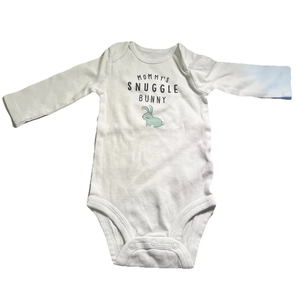 Carter's Just One You Baby Bodysuits Set 3 NB 0-3M 9M Snuggle Bunny Animal Sheep